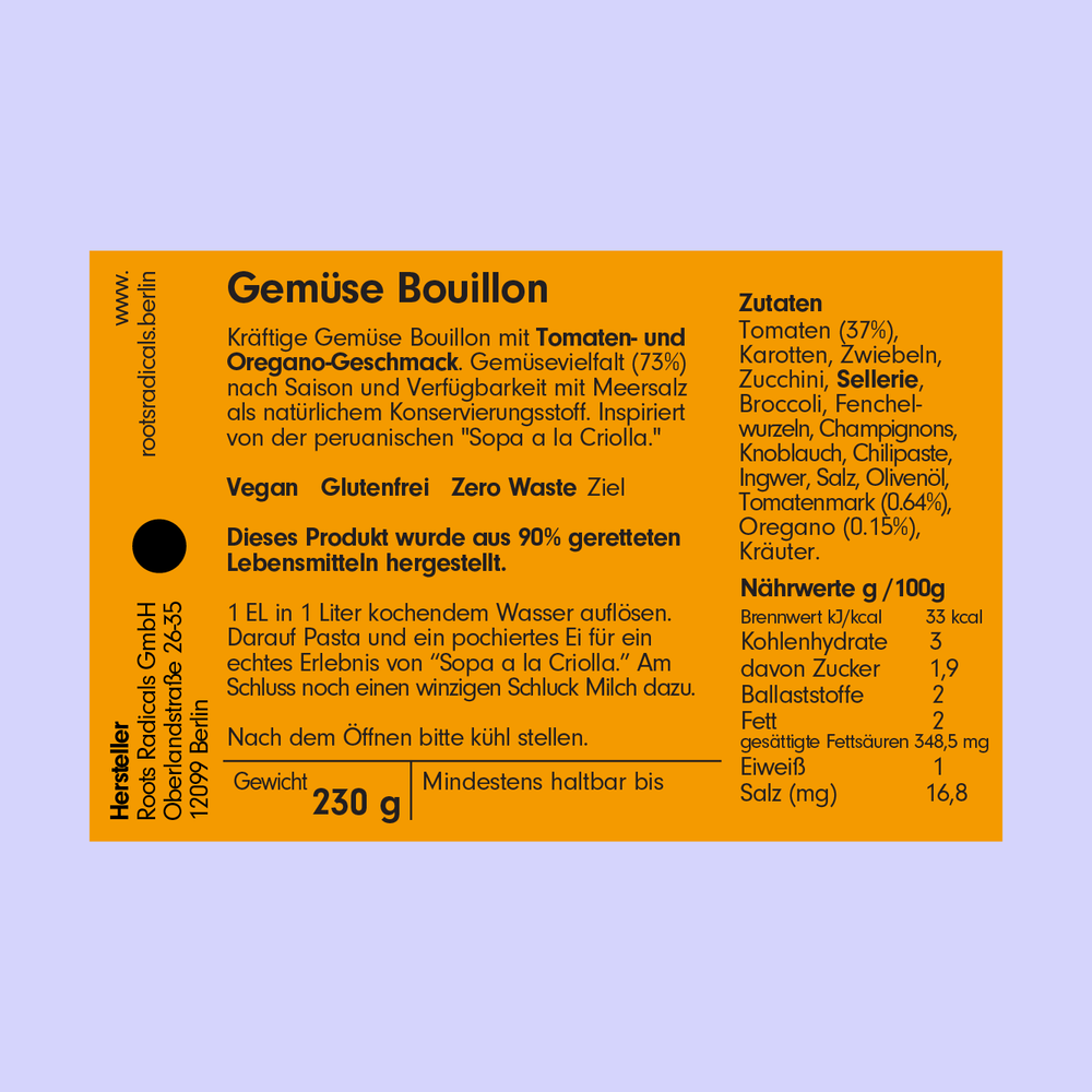
                  
                    Vegetable Bouillon Tomato & Oregano
                  
                
