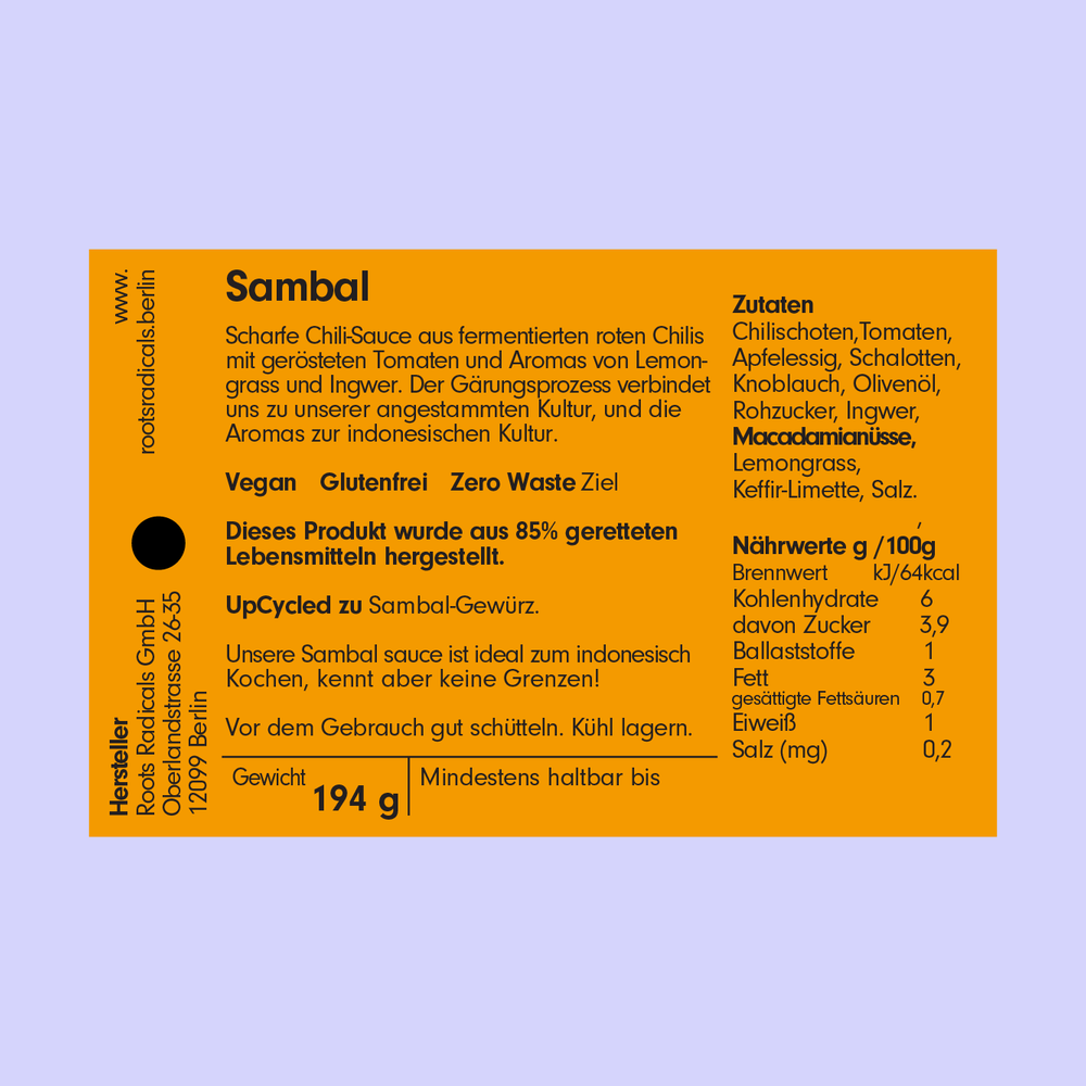 
                  
                    Sambal Hot Sauce
                  
                